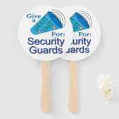 Uitstekend voor beveiligingsbewakers handwaaier (Voorkant en achterkant)