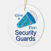 Uitstekend voor beveiligingsbewakers keramisch ornament (Links)