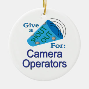 Uitstekend voor camera-operatoren keramisch ornament