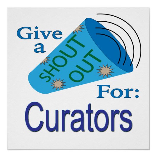 Uitstekend voor curators perfect poster (Voorkant)