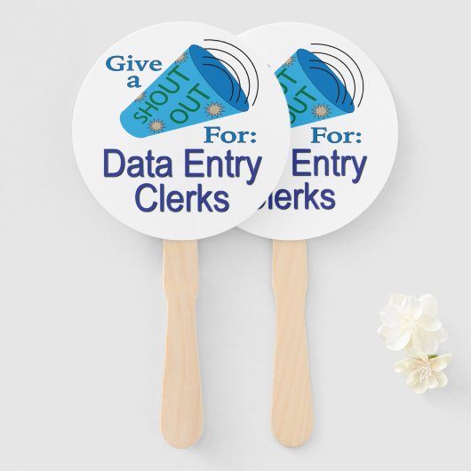 Uitstekend voor Data Entry Clerings Handwaaier (Voorkant en achterkant)