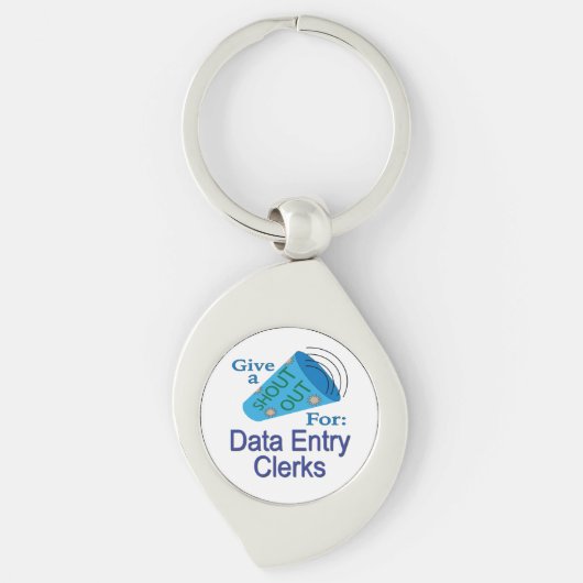 Uitstekend voor Data Entry Clerings Sleutelhanger (Voorkant)