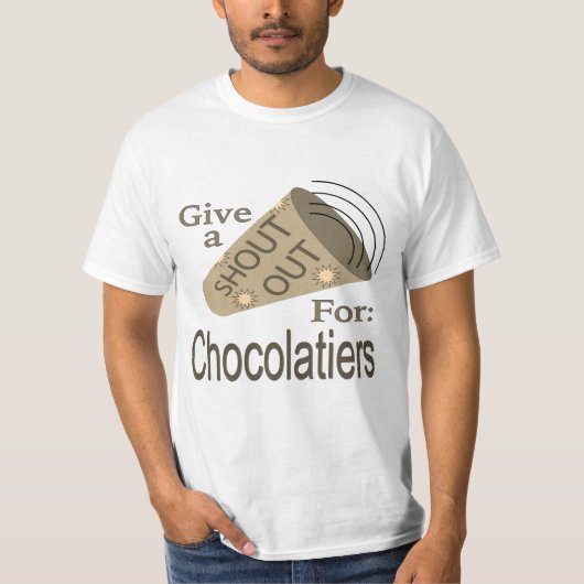 Uitstekend voor de T-shirt van de chocolade (Voorkant)