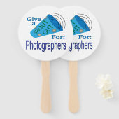 Uitstekend voor fotografen handwaaier (Voorkant en achterkant)