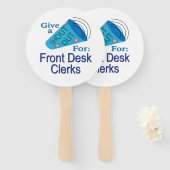 Uitstekend voor front-desk-klerks handwaaier (Voorkant en achterkant)