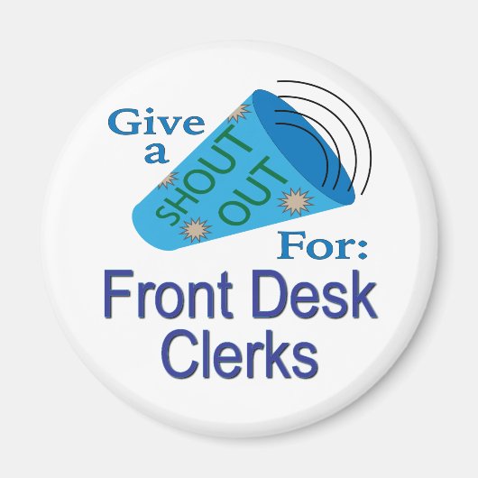 Uitstekend voor front-desk-klerks magneet (Voorkant)