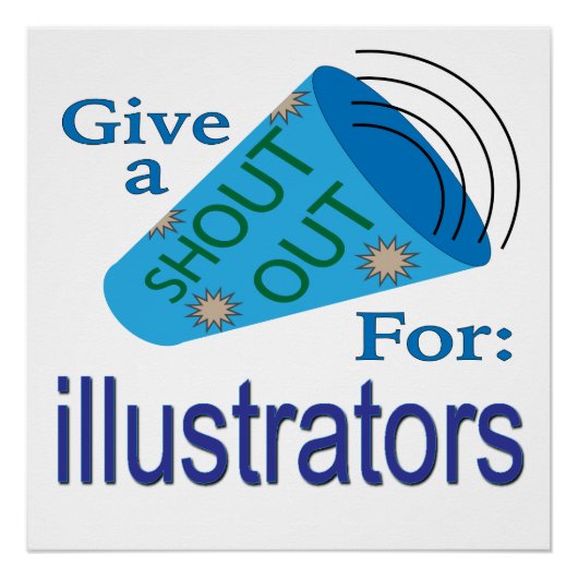 Uitstekend voor illustrators perfect poster (Voorkant)