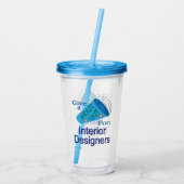Uitstekend voor interieurontwerpers acryl drinkbeker (Achterkant)