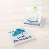 Uitstekend voor leenprocessors glazen onderzetter (Schuin)