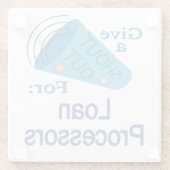 Uitstekend voor leenprocessors glazen onderzetter (Achterkant)