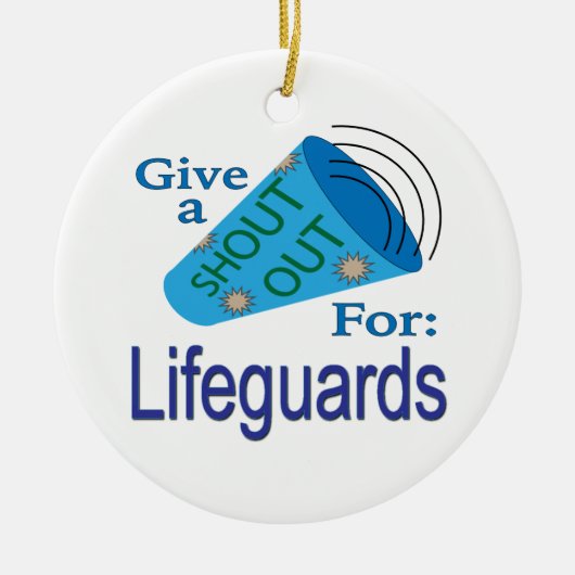 Uitstekend voor Lifeguards Keramisch Ornament (Voorkant)