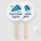 Uitstekend voor makelaars in onroerend goed handwaaier (Voorkant en achterkant)