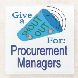 Uitstekend voor managers bij aanbestedingen glazen onderzetter