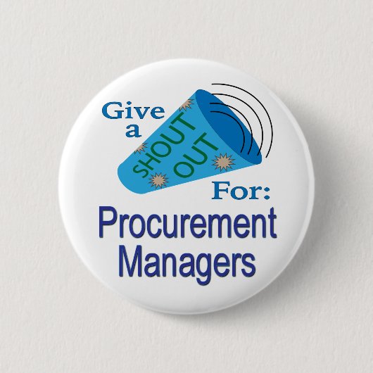 Uitstekend voor managers bij aanbestedingen ronde button 5,7 cm (Voorkant)