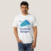 Uitstekend voor managers bij aanbestedingen t-shirt (Voorkant volledig)