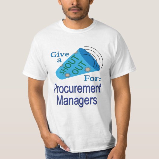 Uitstekend voor managers bij aanbestedingen t-shirt (Voorkant)