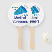 Uitstekend voor medische screeners handwaaier (Voorkant en achterkant)