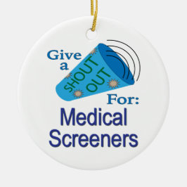 Uitstekend voor medische screeners keramisch ornament