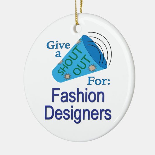 Uitstekend voor Mode ontwerpers Keramisch Ornament (Links)