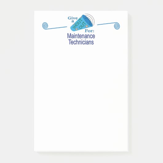Uitstekend voor onderhoudstechnici post-it® notes (Voorkant)