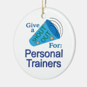 Uitstekend voor persoonlijke trainers keramisch ornament (Links)