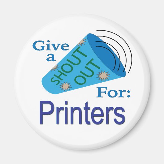 Uitstekend voor printers magneet (Voorkant)