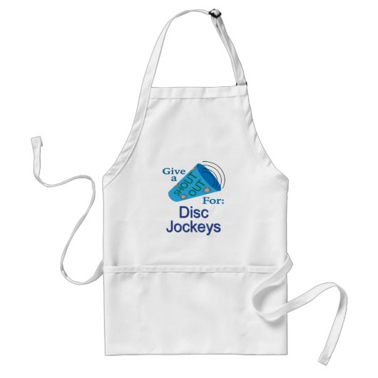 Uitstekend voor schijfjockeys standaard schort (Voorkant)