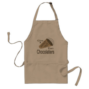 Uitstekend voor Schort met een volwassen chocolade