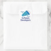 Uitstekend voor softwareontwikkelaars vierkante sticker (Tas)