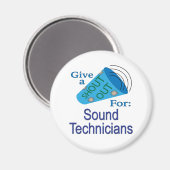 Uitstekend voor Sound Technicians Magneet (Voorkant / Achterkant)