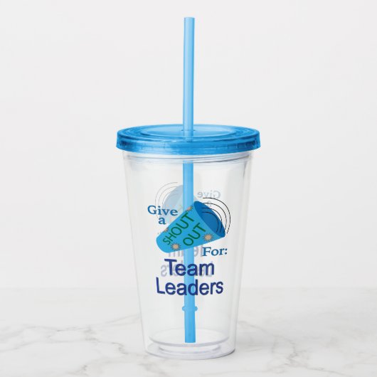 Uitstekend voor teamleiders acryl drinkbeker (Voorkant)