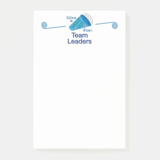 Uitstekend voor teamleiders post-it® notes (Voorkant)