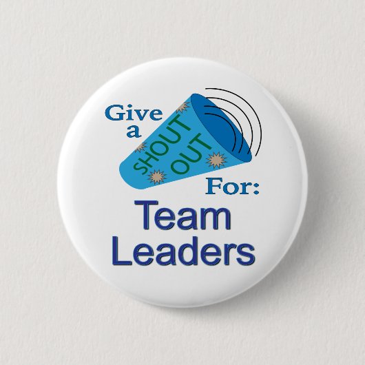 Uitstekend voor teamleiders ronde button 5,7 cm (Voorkant)
