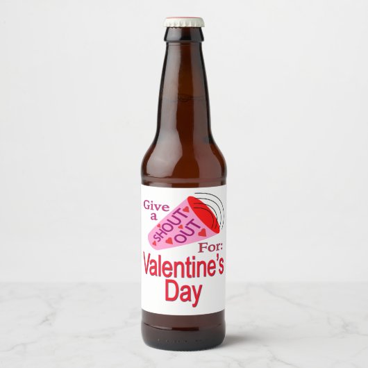 Uitstekend voor Valentijnsdag Bier Etiket (Voorkant)