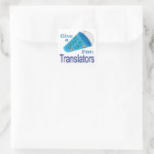 Uitstekend voor vertalers vierkante sticker (Tas)