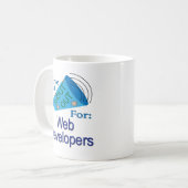 Uitstekend voor webontwikkelaars koffiemok (Voorkant links)