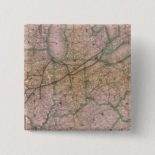 Uitstekend wassysteem vierkante button 5,1 cm (Voorkant)