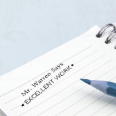 Uitstekend werk | Aangepaste leraren Zelfinktende Stempel