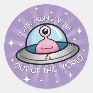 Uitstekend werk buitenaardse Sticker