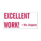 "UITSTEKEND WERK!" Educator Rubber Stamp Zelfinktende Stempel (Design)