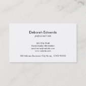 Uitstekend zwart leder visitekaartje (Achterkant)