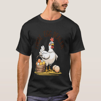 Uitstekende achtertuurkippen Lokale eierdealer Pou T-shirt