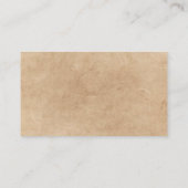 Uitstekende Antiek dealer Visitekaartje (Achterkant)