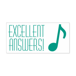 "UITSTEKENDE ANTWOORDEN!" Leraar Rubber Stamp Zelfinktende Stempel