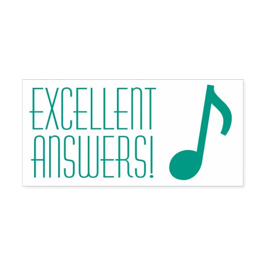 "UITSTEKENDE ANTWOORDEN!" Leraar Rubber Stamp Zelfinktende Stempel (Design)