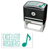 "UITSTEKENDE ANTWOORDEN!" Leraar Rubber Stamp Zelfinktende Stempel (In situ)