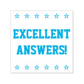 "UITSTEKENDE ANTWOORDEN!" Rubberstempel Zelfinktende Stempel (Design)