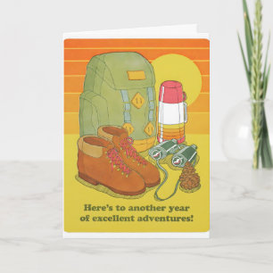 Uitstekende Avonturen Verjaardag Letterpress Kaart