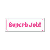 "Uitstekende baan!" Toewijzing Rubberstempel in kl Zelfinktende Stempel (Design)