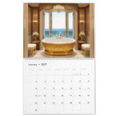 Uitstekende badkuipkalender kalender (Jan 2027)